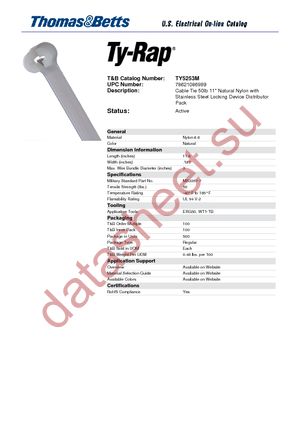 TY5253M datasheet  